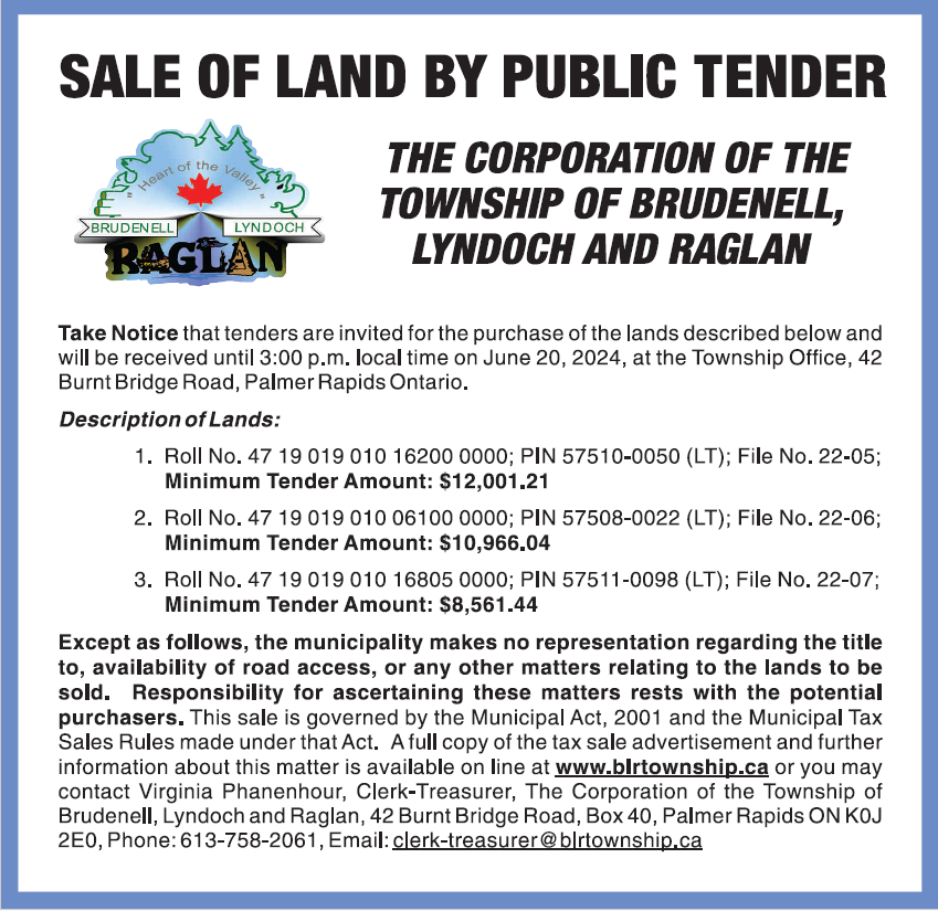 to Brudenell, Lyndoch and Raglan Brudenell, Lyndoch and Raglan